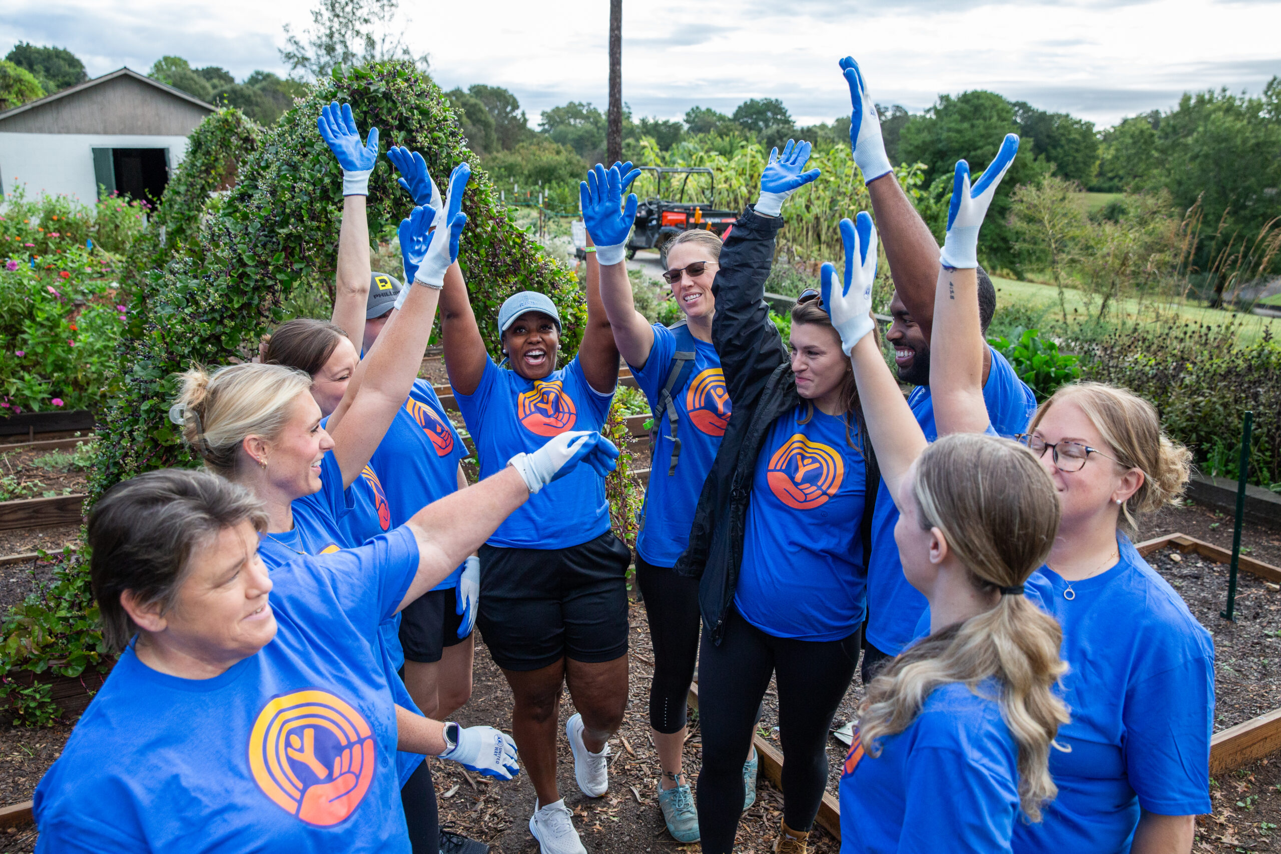 Phillips Infrastructure team gives back at Knoxville Botanical Gardens during Week of Caring.